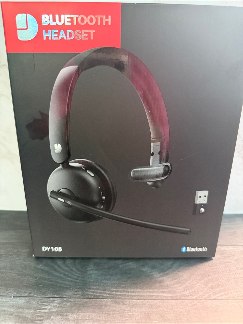 DY108 Bluetooth Wireless Headset - Black